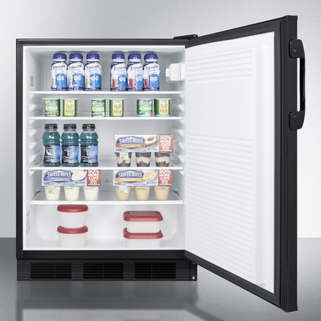 Accucold 24" Wide Built-In All-Refrigerator, ADA Compliant FF7LBLKBIADA
